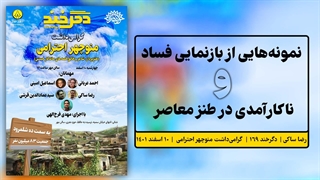 نمونههایی از بازنمایی فساد و ناکارآمدی در طنز معاصر