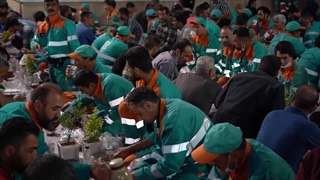 پاکبانان شهر بهشت میهمان سفره کرامت رضوی