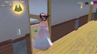 آموزش دو رنگه کردن لباس ( ساکورا اسکول )   (: