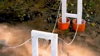 ساخت کاردستی پل معلق زیبا در بستر رودخانه با آنی حامی Ani Hami