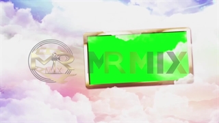 فوتیج پرده سبز کروماکی اسلایدشو قاب عکس در ابر