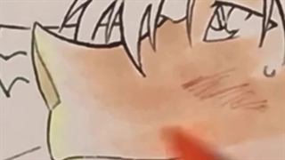 نقاشی زیبایی از سینمایی 23 (2019) کاراگاه کونان یاقوت کبود تصویر زخمی شدن کایتو کید