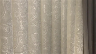 فروش پرده حریر طرح محو پفکی