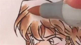 نقاشی زیبایی از بانی گرل های انیمه کاراگاه کونان