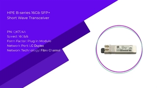 ماژول فیبر نوری اچ پی HPE B-series 16Gb SFP+ Short Wave Transceiver