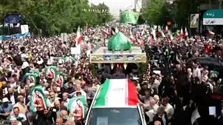 تشییع باشکوه پیکر شهید دفاع مقدس جانی‌بِت اوشانا آشوری