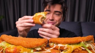 ASMR EATING ONLY CHICKEN TACO BELL CRISPY FRIED CHICKEN MUKBANG