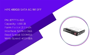 اس اس دی سرور HPE 480GB SATA 6G MU SFF با پارت نامبر 877776-B21