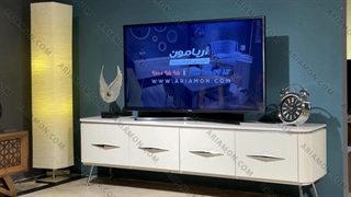 میز تلویزیون سفید مدرن | طراحی جدید | طرح ترکیه ای