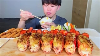 ASMR Lobster EATING SOUNDS | MUKBANG |먹방