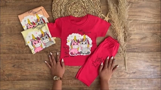 خرید تیشرت شلوار دخترانه مدل یونی کرن