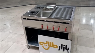فر ساندویچی/اغذیه مرکب/سرخکن دولگنه صنعتی"بازارطلایی"۰۹۹۲۵۰۴۰۶۶۳