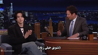 شوگا( یونگی) در برنامه جیمی فالن(با زیرنویس چسبیده)