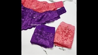 ست شورت و سوتین تمام گیپور پانیذ 9015 - البرا