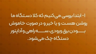 قطع تصویر DVR بر روی مانیتور
