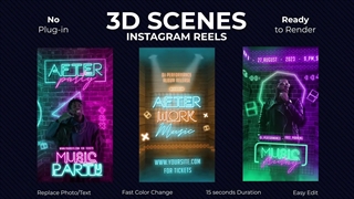 پروژه آماده افترافکت استوری موشن سه بعدیِ و ترند اینستاگرام