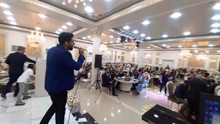 اجرای شومن سامان طهرانی در جشن شرکت آپتوس