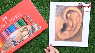 خرید مدادرنگی 60 رنگ جعبه فلز فابرکاستل