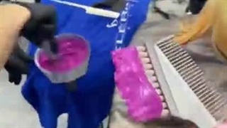 رنگ مو فانتزی زیبا و خیلی شیک