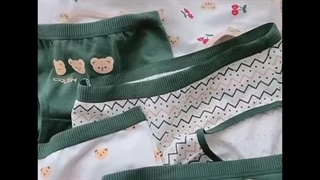 شورت زنانه نخی خرسی تدی بیر سبز 2