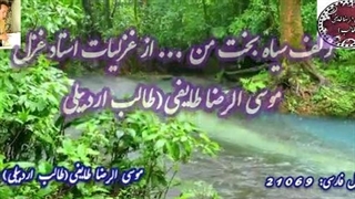 غزل شورانگیز شاهکار | آوای طالب شاعر آذربایجانی اززلف سیاه بخت