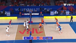 خلاصه بازی هلند (۳) - (۲) ایران در رقابتهای لیگ ملتهای والیبال ۲۰۲۳