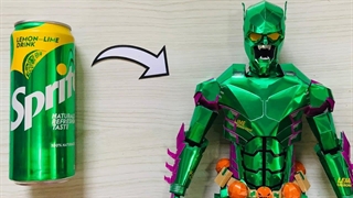گرین گابلین زرهی خانگی با استفاده از قوطی نوشابه