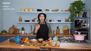 طرز تهیه دلمه بادمجان و فلفل و گوجه مخصوص سرآشپز/آموزش آشپزی