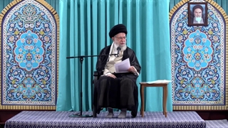 خواندن خطبه عقد؛ خواهر شهید مجید قربانخانی توسط «مقام معظم رهبری»