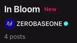 بخشی از ترک ’ in bloom ‘ از گروه زیروبیس‌وان " ZeroBaseOne " که در حال حاضر در تیک‌تاک قابل دسترسی شده