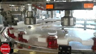 دستگاه پرکن و دربند بطری شیشه 250 سی سی آب زرشک توان صنعت | 09152000050