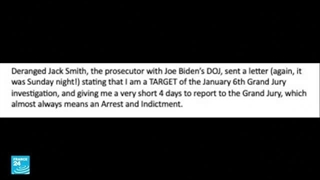 دونالد ترامب یعلن عن تلقیه رسالة للتحقیق معه بشأن اقتحام الکابیتول