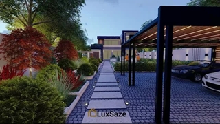 محوطه سازی ویلا در شهریار لوکس سازه