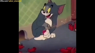 بخشی از کارتون تام و جری