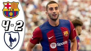 خلاصه بازی بارسلونا 4-2 تاتنهام (جام خوان گمپر)