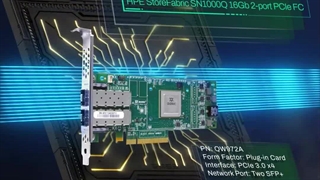 کارت HBA سرور اچ پی HPE StoreFabric SN1000Q 16Gb 2-port PCIe FC HBA با پارت نامبر QW972A