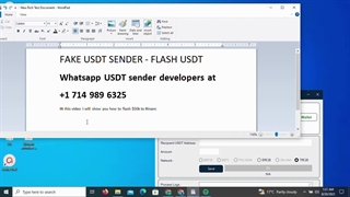 Flash USDT Software-Send $50k to Binance wallet