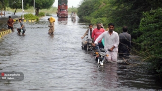 سیل و آبگرفتگی مناطق مختلف پاکستان