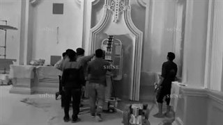 مراحل اجرای گچبری تالار تشریفاتی زرین