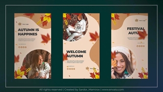 پروژه آماده افترافکت موشن استوری تبلیغاتی پاییزی