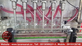 دستگاه پرکن 6 نازل خطی توان صنعت | 09152000050