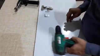 آموزش گازور زدن لولا درب ام دی اف با دریل