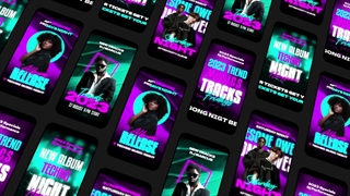 موشن استوری آماده تبلیغاتی حرفه ای طرح  نئونی