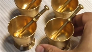 هاون برنجی | هونگ برنجی کوچک مناسب ساییدن زعفران با بهترین قیمت