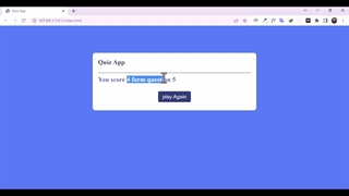 آموزش پروژه محور برنامه QUIZ با JavaScript قسمت 1