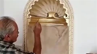 نمای داخلی با گچبری پیش ساخته gfrc