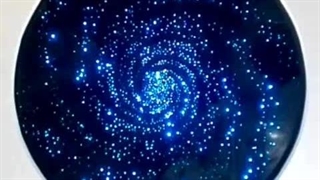 اجرای کهکشان با فیبر نور-نور پردازی داخلی