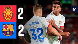 هایلایت بازی مایورکا 2-2 بارسلونا