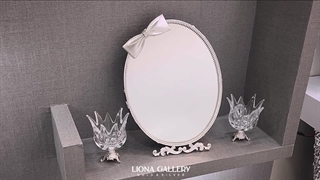 قیمت آینه شمعدان نقره کوچک طرح پاپیون | گالری نقره لیونا