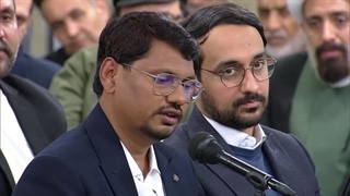 شعرخوانی آقای سید علی اصغر حیدری از هند در دیدار رمضانی رهبر معظم انقلاب ۱۴۰۳/۱۲/۲۵